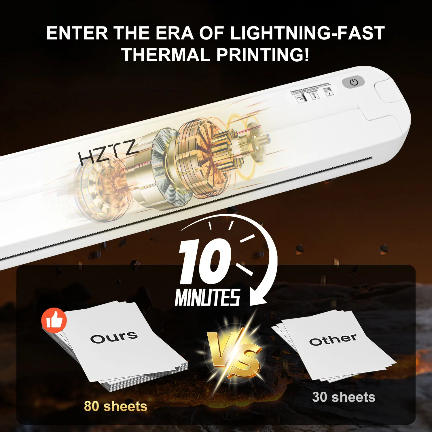 ST80 Thermal Tattoo Stencil Printer, 203dpi HD Wireless A4 Printer with Free Transfer Paper - Compatible with Phone & PC