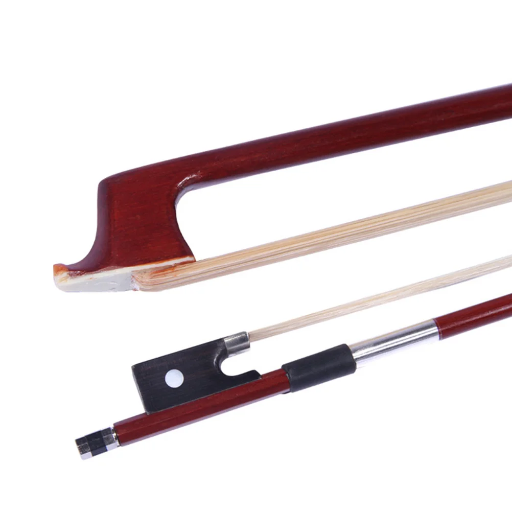 

1/4 Size Octagonal Violin Bow Brazilwood Stick Ebony Frog Lightweight Student Beginner Friendly Instrument Accessories