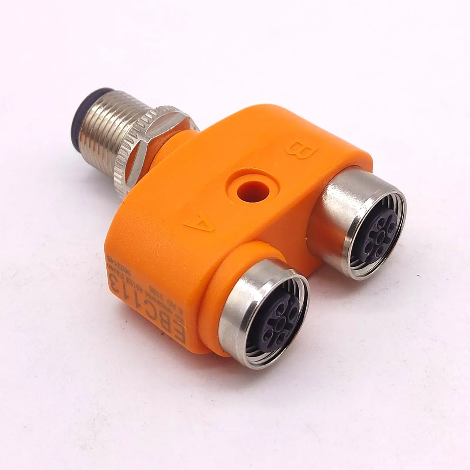 EBC113 Y Splitter M12 Type Adapter A Code 4 Pin Male Dual 5 Female Waterproof