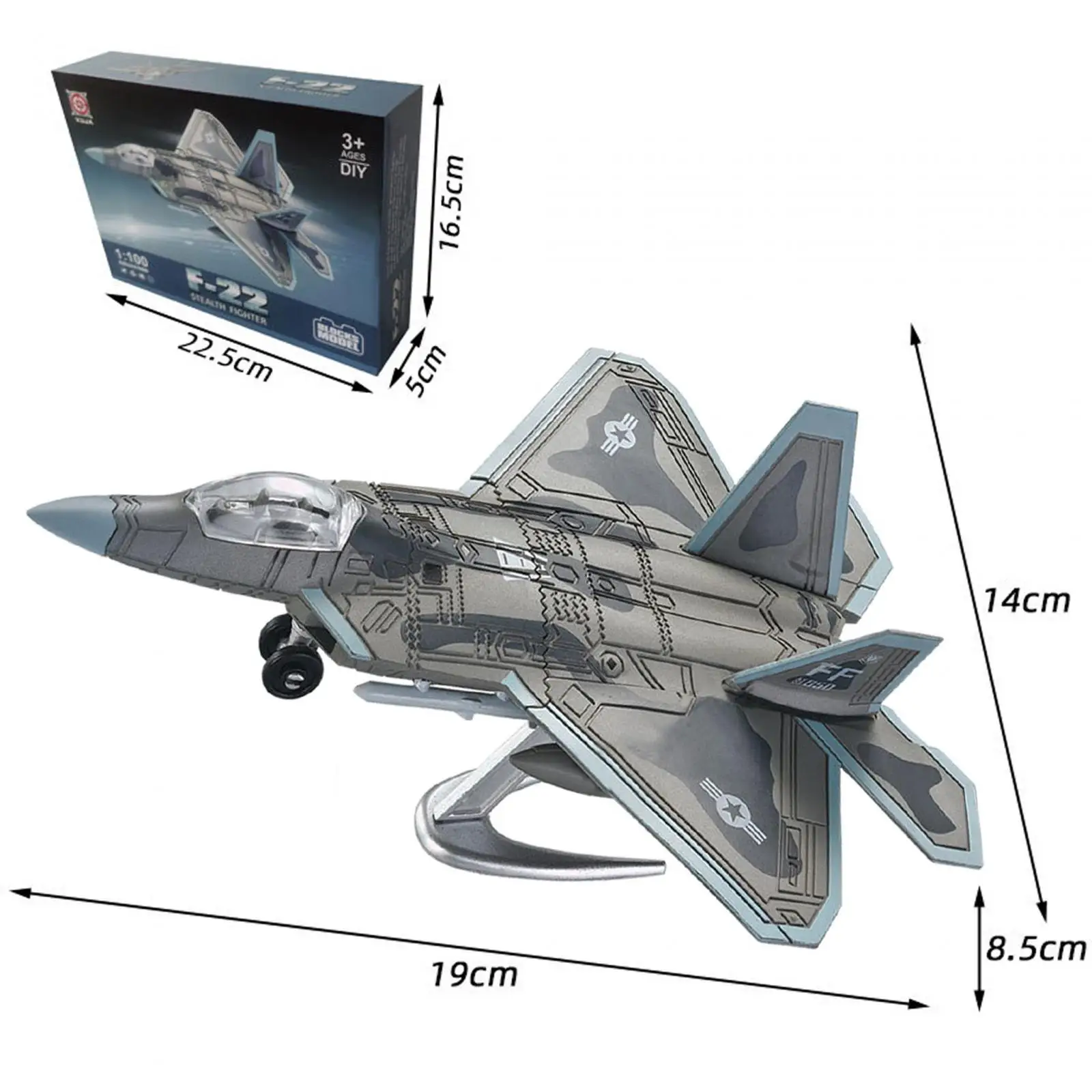 1/72 Fighter Model DIY Assemble Collection Educational Toys Tabletop Decor Plane Model 3D Puzzle for Boy Adults Kids Girls Gifts