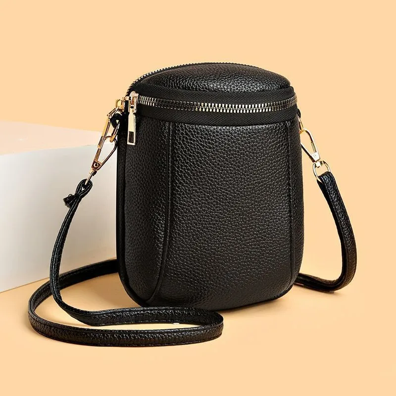 Retro Trendy Versatile Fashionable Niche Simple Mini Mobile Phone Bag Change Small Shoulder Crossbody Exquisite Casual Fashion