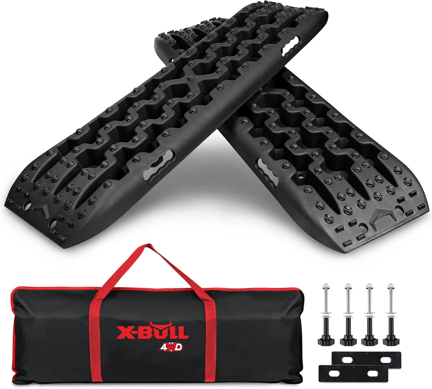 

Heavy-Duty Recovery Tracks for 4WD Vehicles in Sand, Mud, and Snow - Black