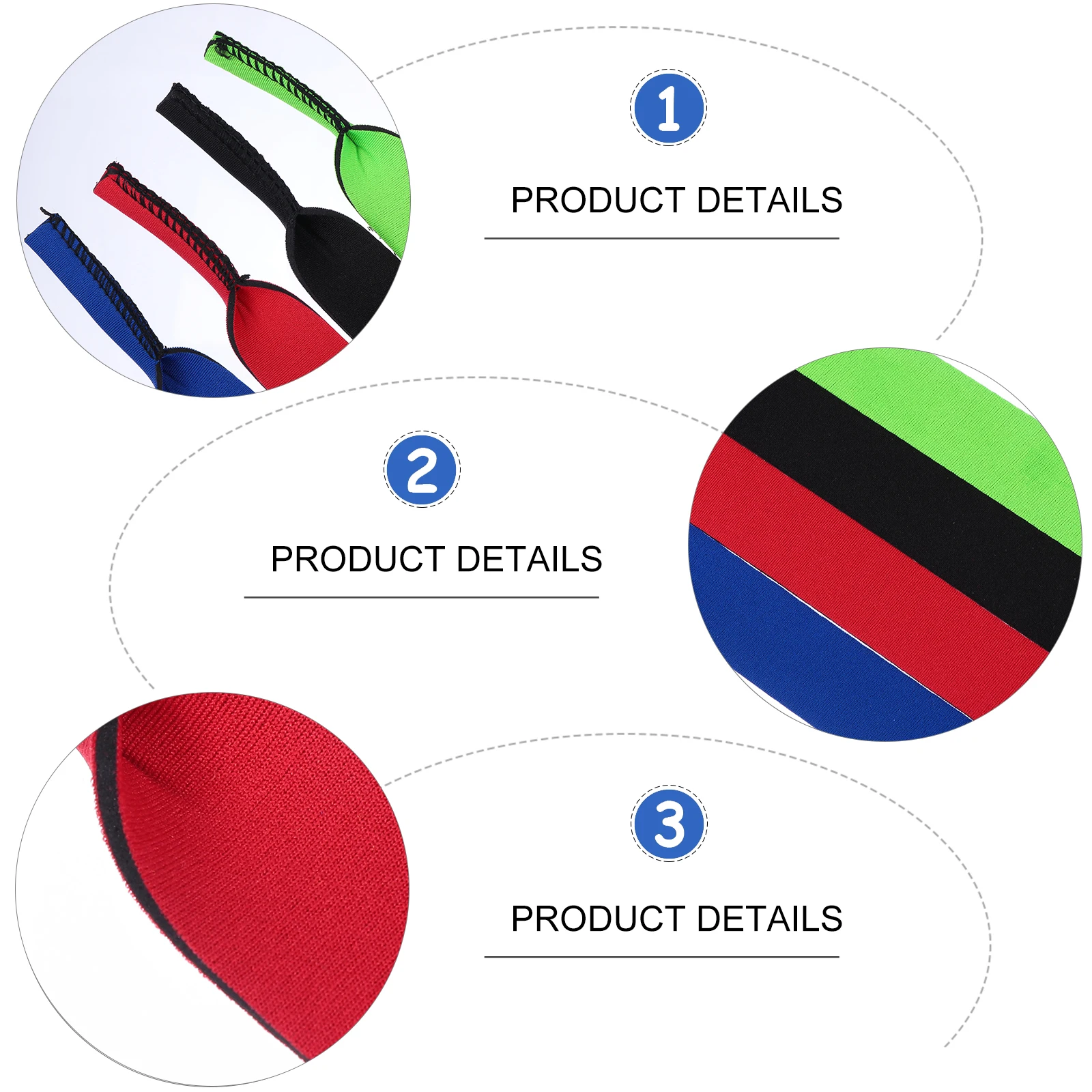 

4Pairs Anti-Slip Eyewear Retainer Multicolor Strap Durable Glasses Holder for Sports Sunglasses Reading Swimming Goggles