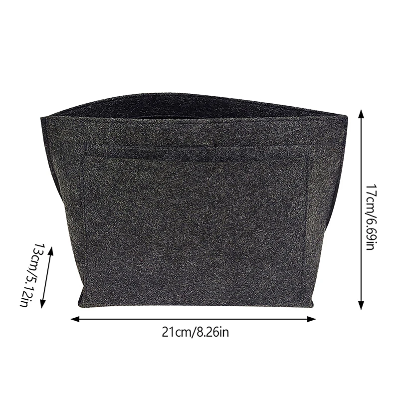 Multi-Pocket Felt Insert Bag Handbag Liner Bag Felt Cloth Makeup Bag Support Travel Portable Insert Purse Organizer