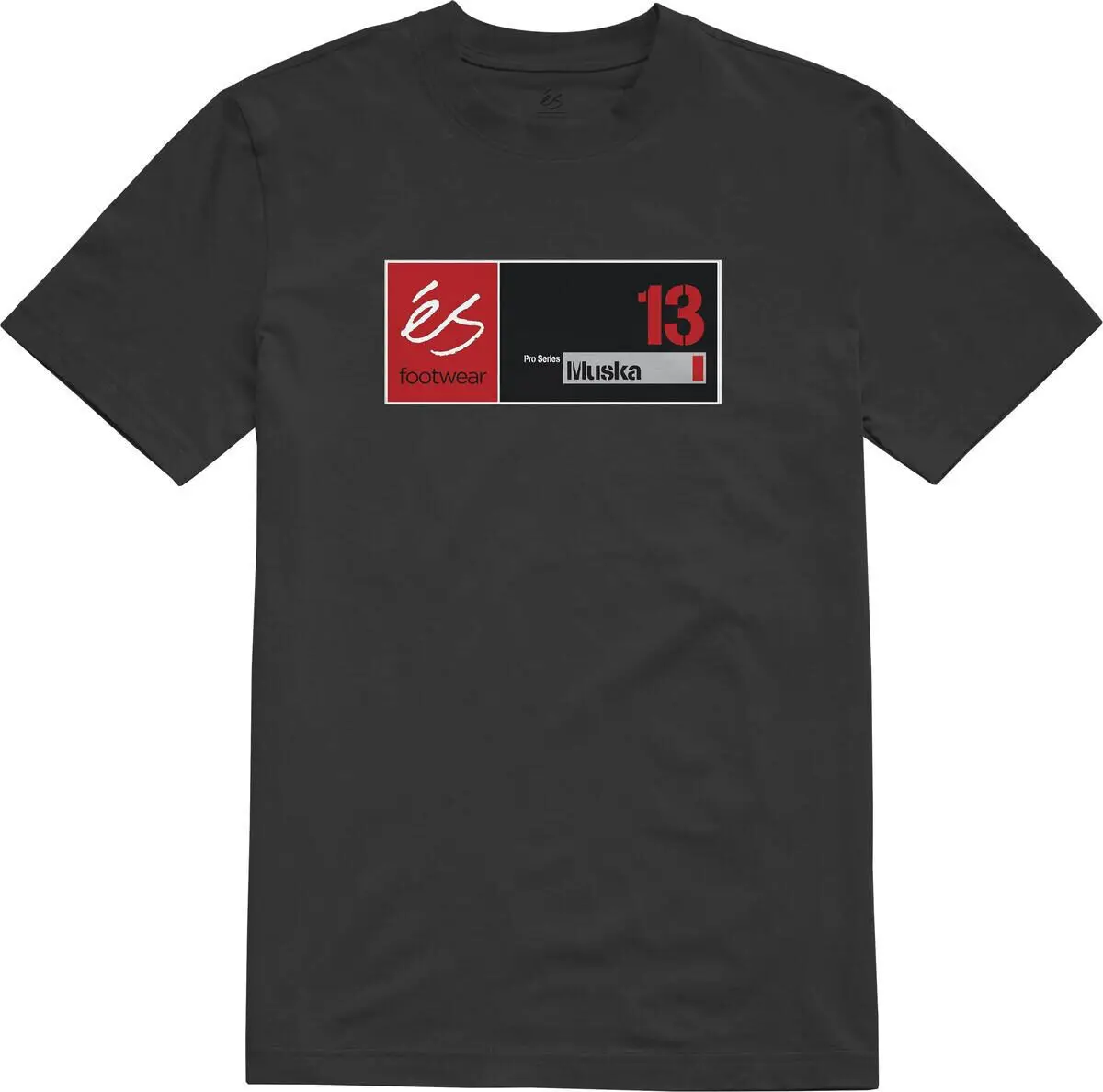 Koszulka Es Skateboard Footwear The Muska 13, czarna