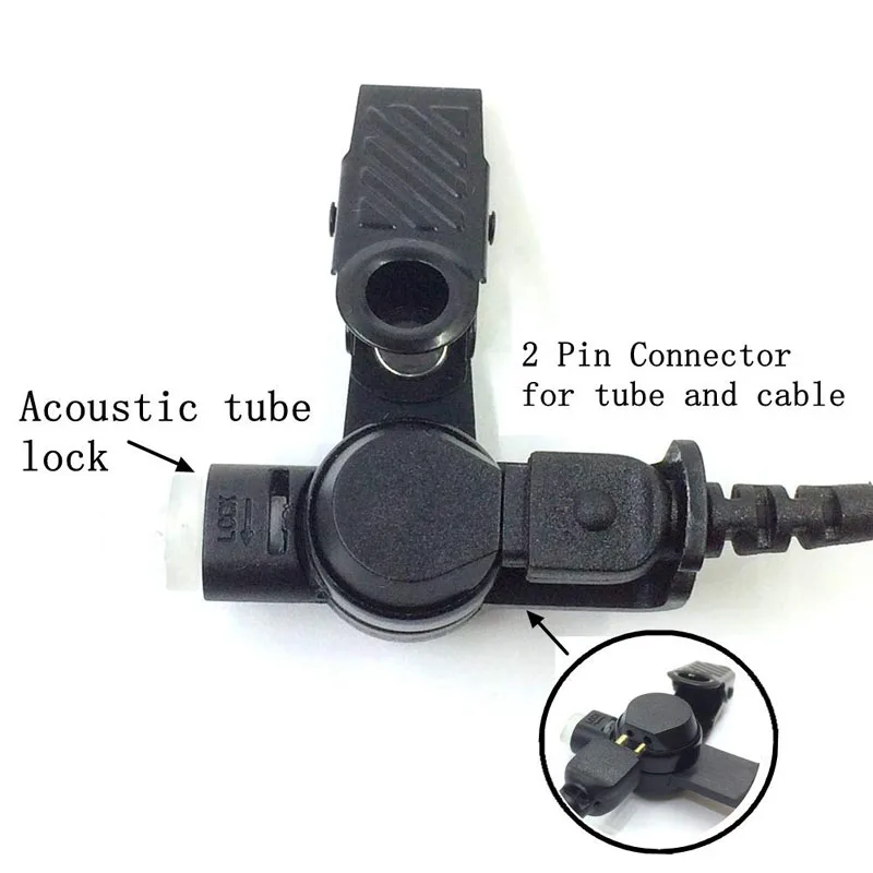 Tubo dell'aria Auricolare Auricolare PTT Mic per MOTOROLA Walkie Talkie DP1400 EP450 GP88S CP88 CP040 CP140 CP180 GP300 GP68 PR400 P080