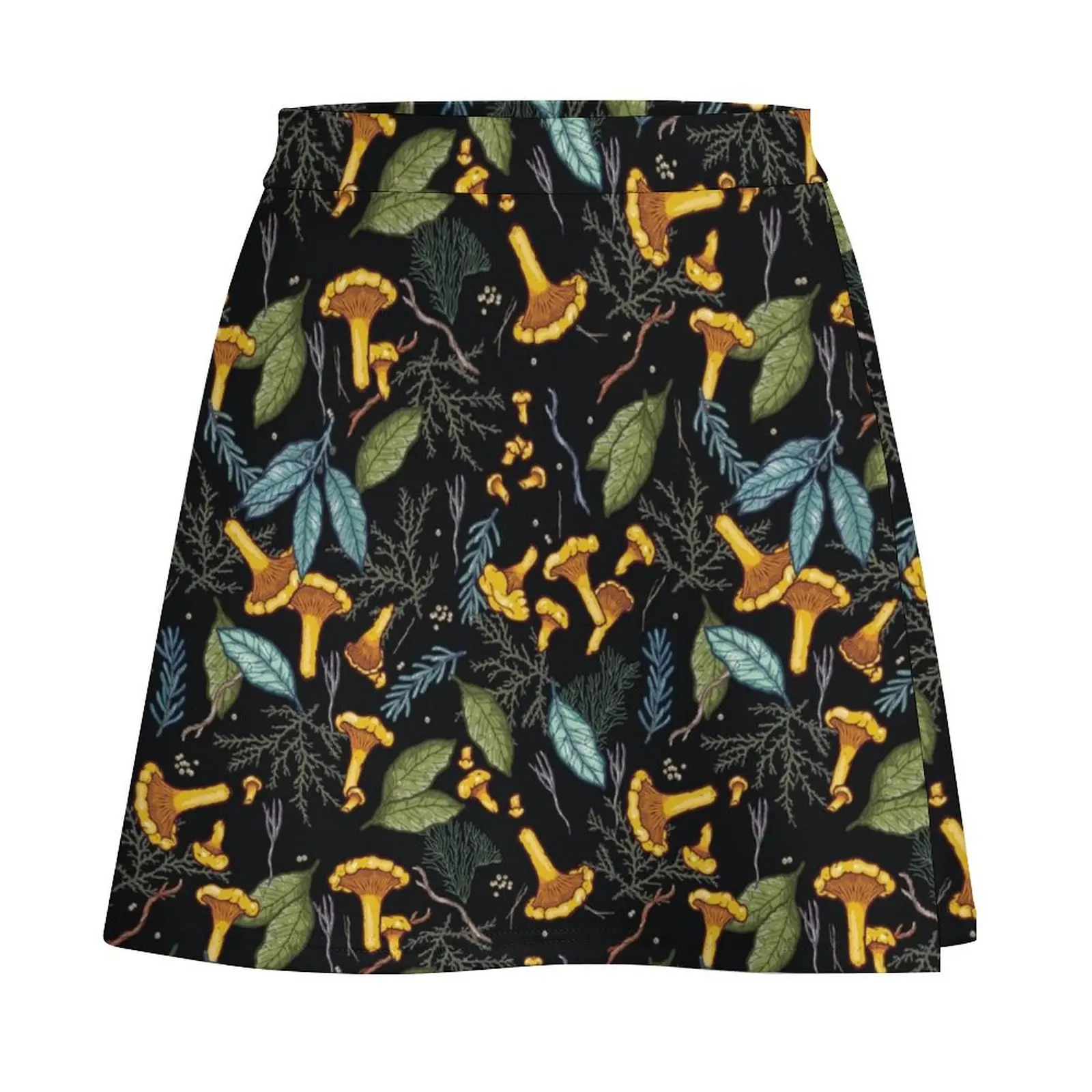 Dreamy chanterelle forest Mini Skirt kawaii skirt korean skirt 90s vintage clothes mini Mini
