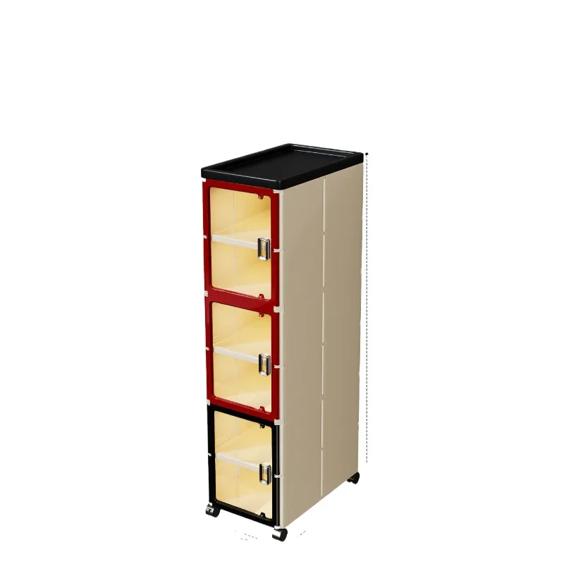 For Bathroom Rack, Bathroom Side Narrow Side Cabinet, Bathroom Floor Shelf, Balcony Crevice Storage Cabinet