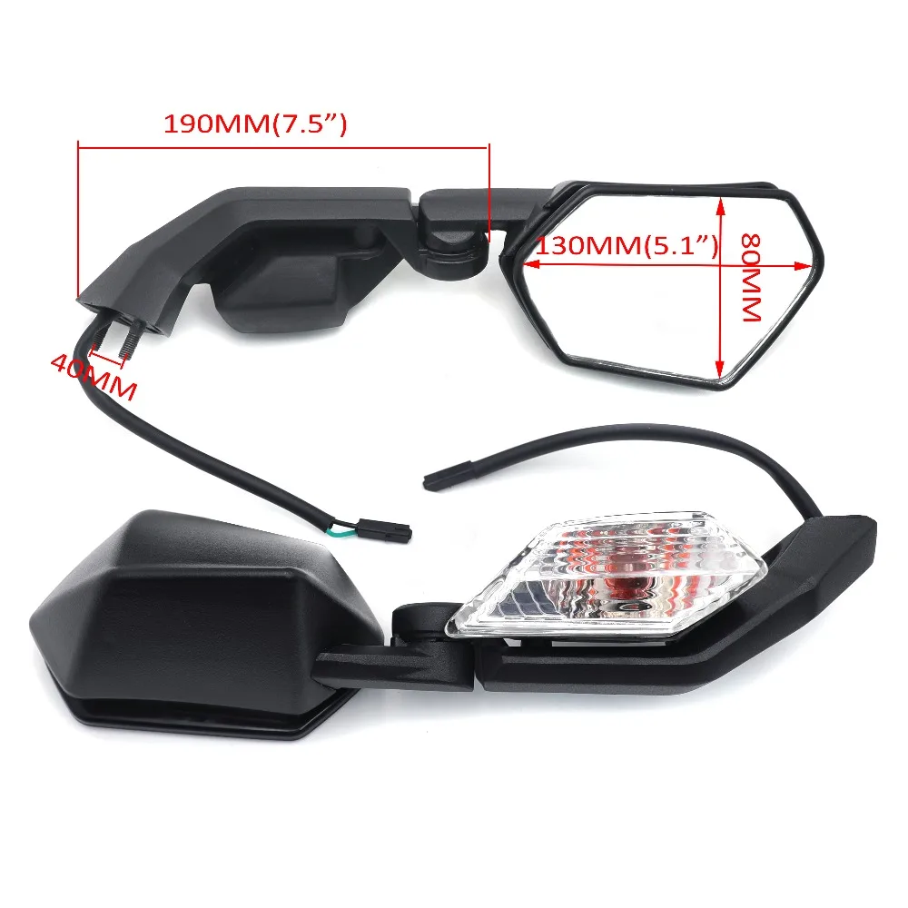 

Motorcycle ReplacemenT with Turn Signals Mirrors for Kawasaki 2004-2010 Ninja ZX10R ，2005-2008 Ninja ZX6R