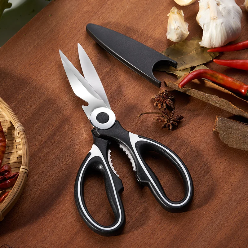 GIANXI Kitchen Scissors Stainless Steel Multifunctional Kitchen Scissors Bone Scissors Chicken Wings Fish Killing Household
