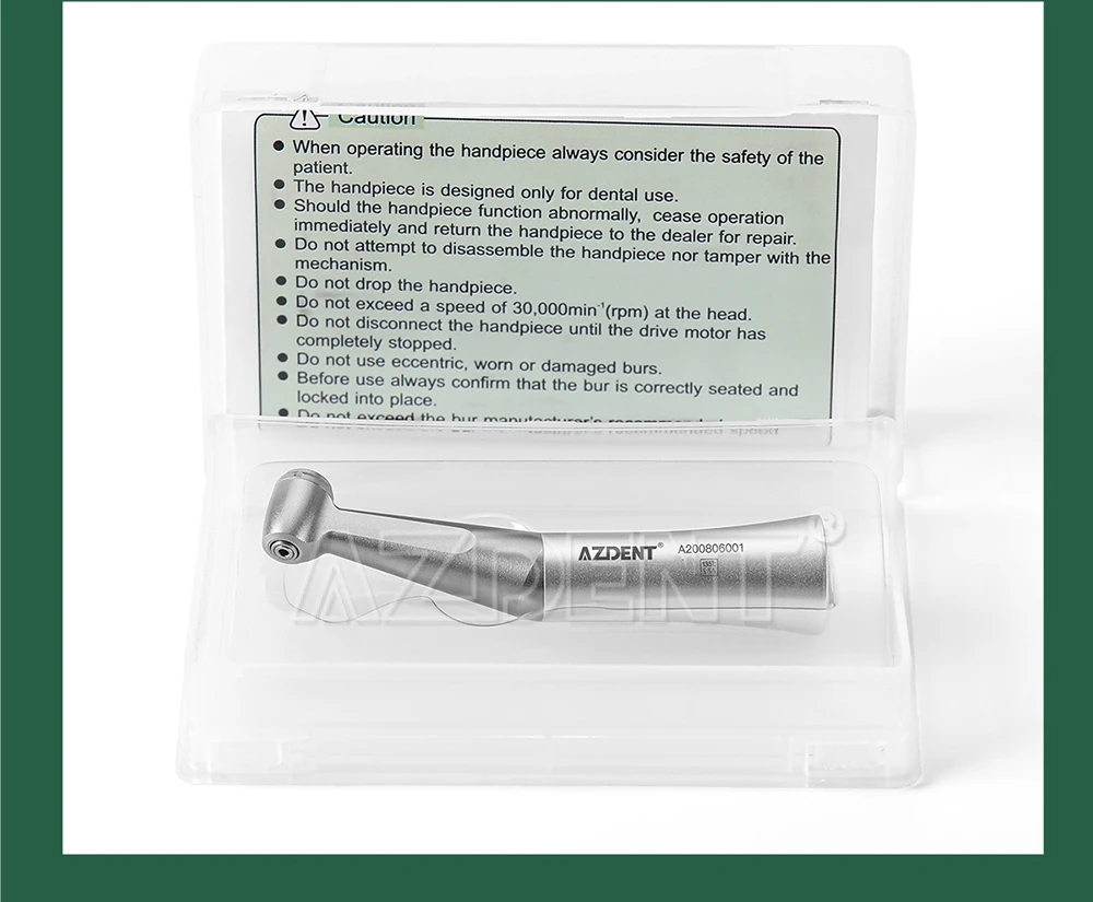 AZDENT Dental 1:1 Niedrigdrehzahl-Handstück passend für FG ø1,6mm Bohrer Winkelstück Druckknopf Zahnmedizinisches Instrument Laborausrüstung – Detail 9