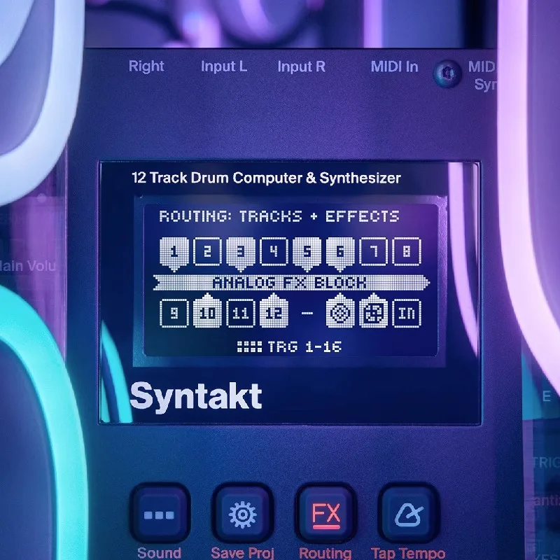 Elektron Syntakt STK-1 Digital Synthesizer 12 Rail Drum Machine