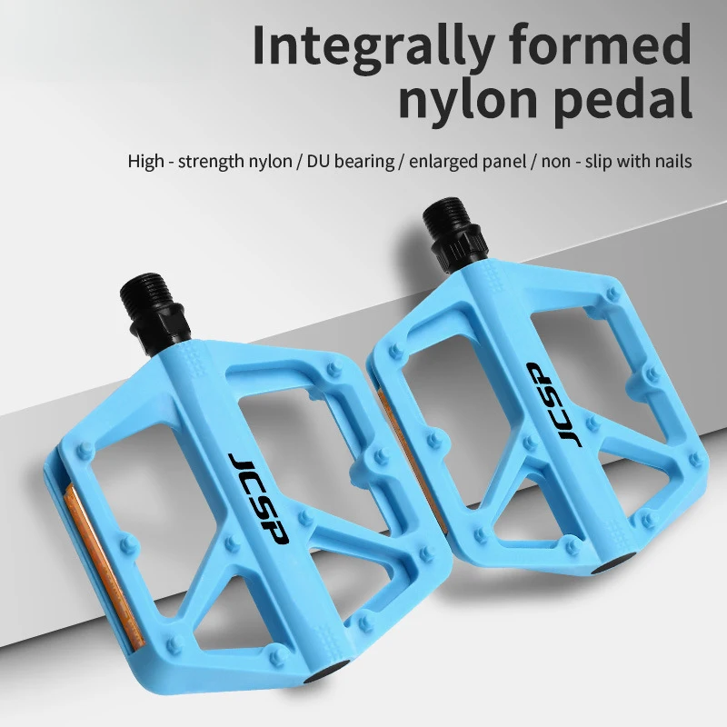 

High-Strength DU Bearing Mountain Bike Nylon Pedals Anti-Slip Bicycle Footrests For MTB Road BMX Cycling Replacement Accessories