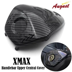 For YAMAHA XMAX 300 XMAX 250 Motorcycle Carbon Fiber Rear Hugger Fender Handlebar Upper Central Cover Light