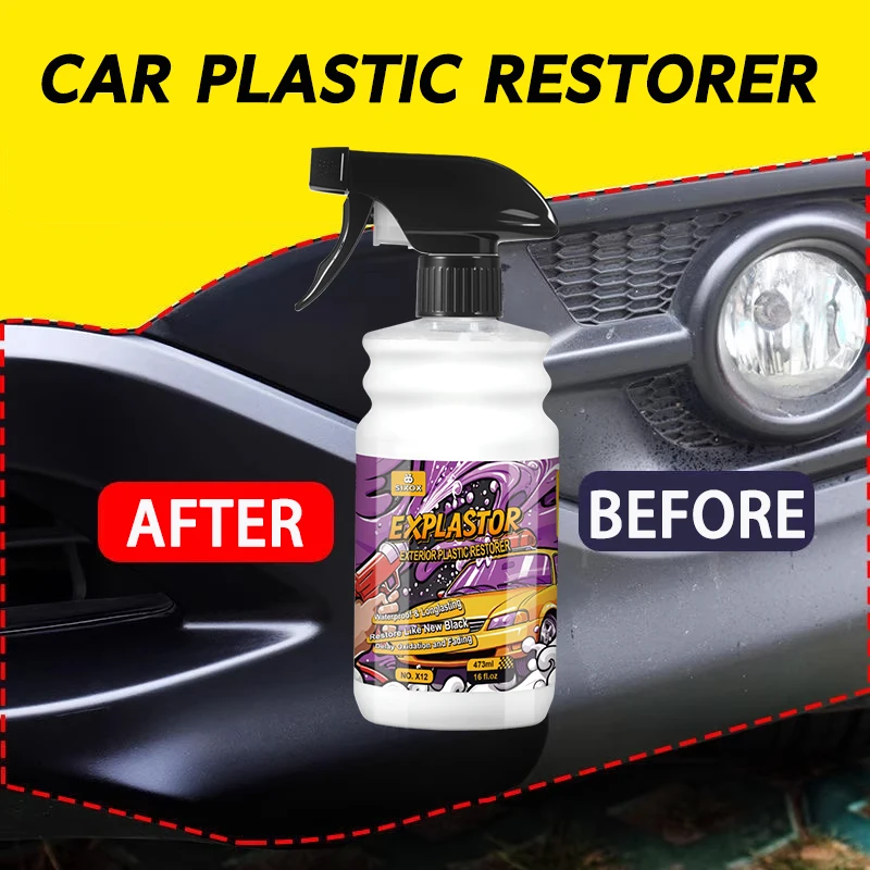 

Автомобильный пластиковый восстановитель, глянцевый пластиковый восстановитель, долговечное покрытие, восстановление кожи, большая емкость, автомобильный лак, чистящий спрей X12