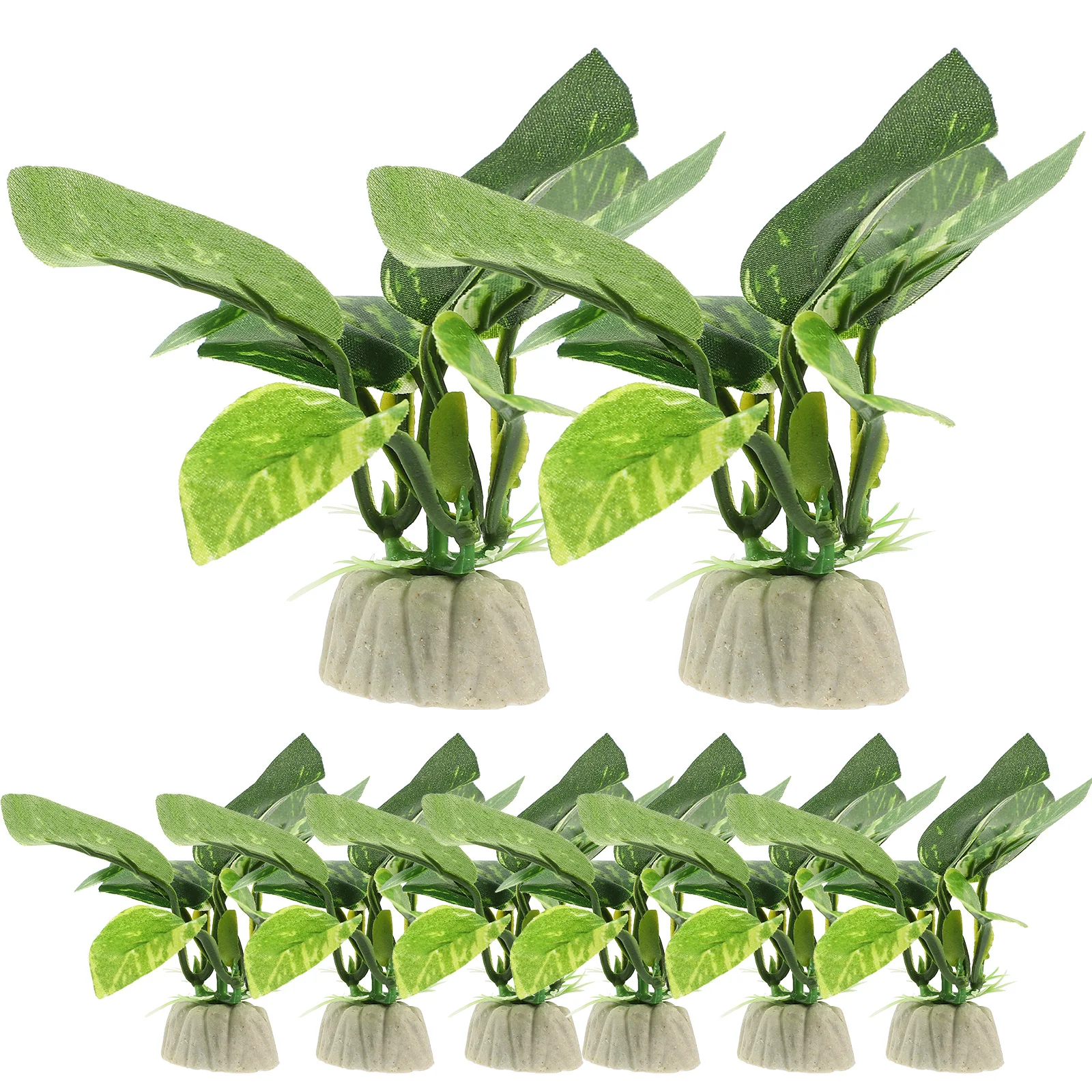 

10Pcs Plastic Aquarium Plants Artificial Simulation Fish Tank Decoration Realistic Lifelike Fake Plant Accessories