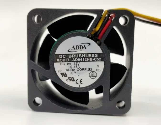 ADDA AD0412HB-C52 DC 12V 0.15A 40x40x20mm 3-Wire Cooling Fan
