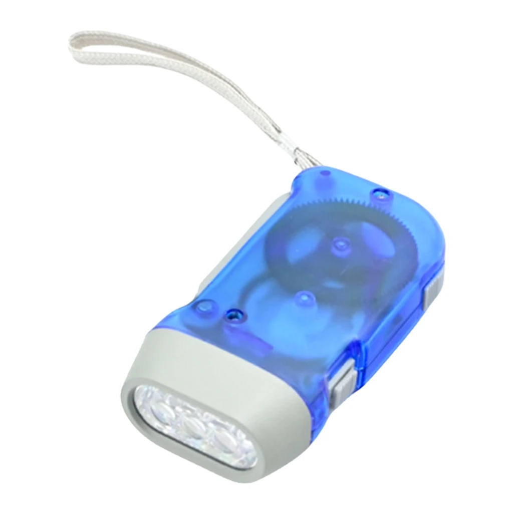 

1pc Outdoor Manual Power Generation Flashlights Hand Press Crank Camping Lamp Outdoor Emergencies Flashlights Easy to Use