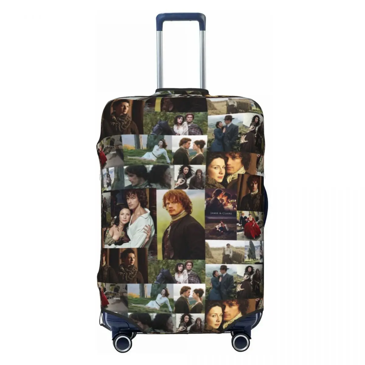 Outlander Cast Suitcase Cover Gift Tv Show Collage Holiday Travel Useful Luggage Accesories Protector