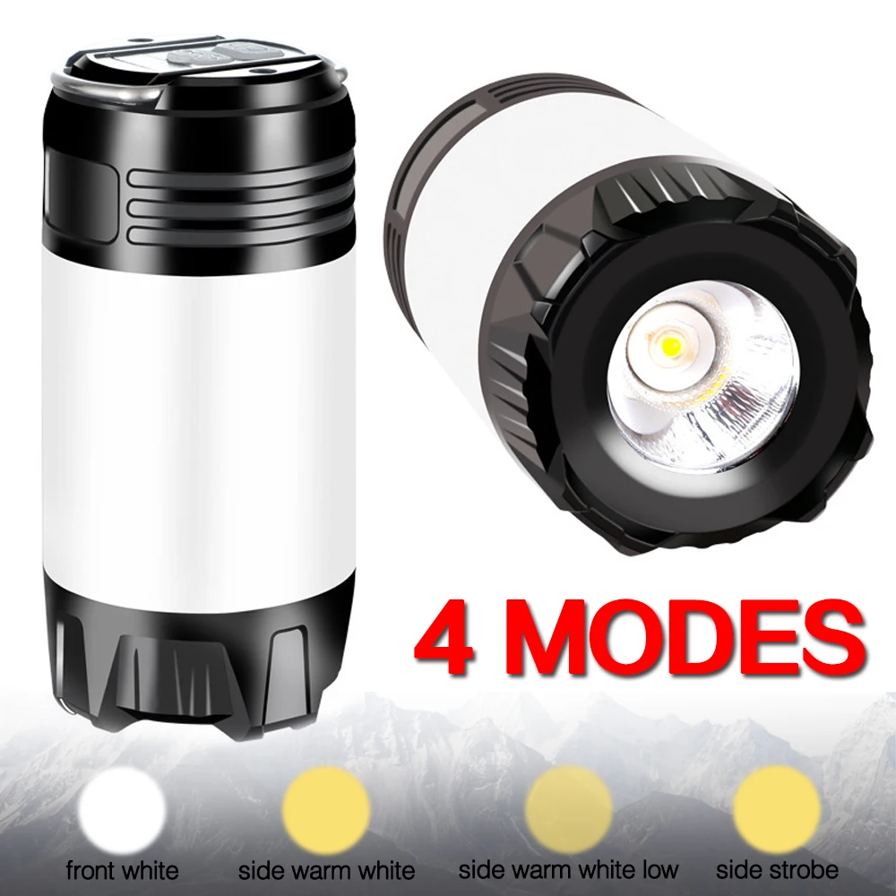 

Ultra Bright LED Camping Lantern 4 Light Modes IPX4 Waterproof Portable Flashlight Camping Light Rechargeable Tent Light