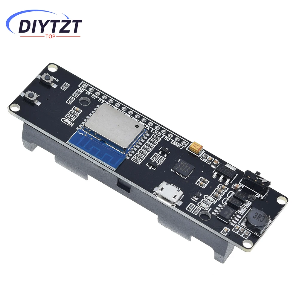 Módulo WiFi TZT WeMos D1 ESP-Wroom-02 ESP8266 Nodemcu con carga de batería 18650