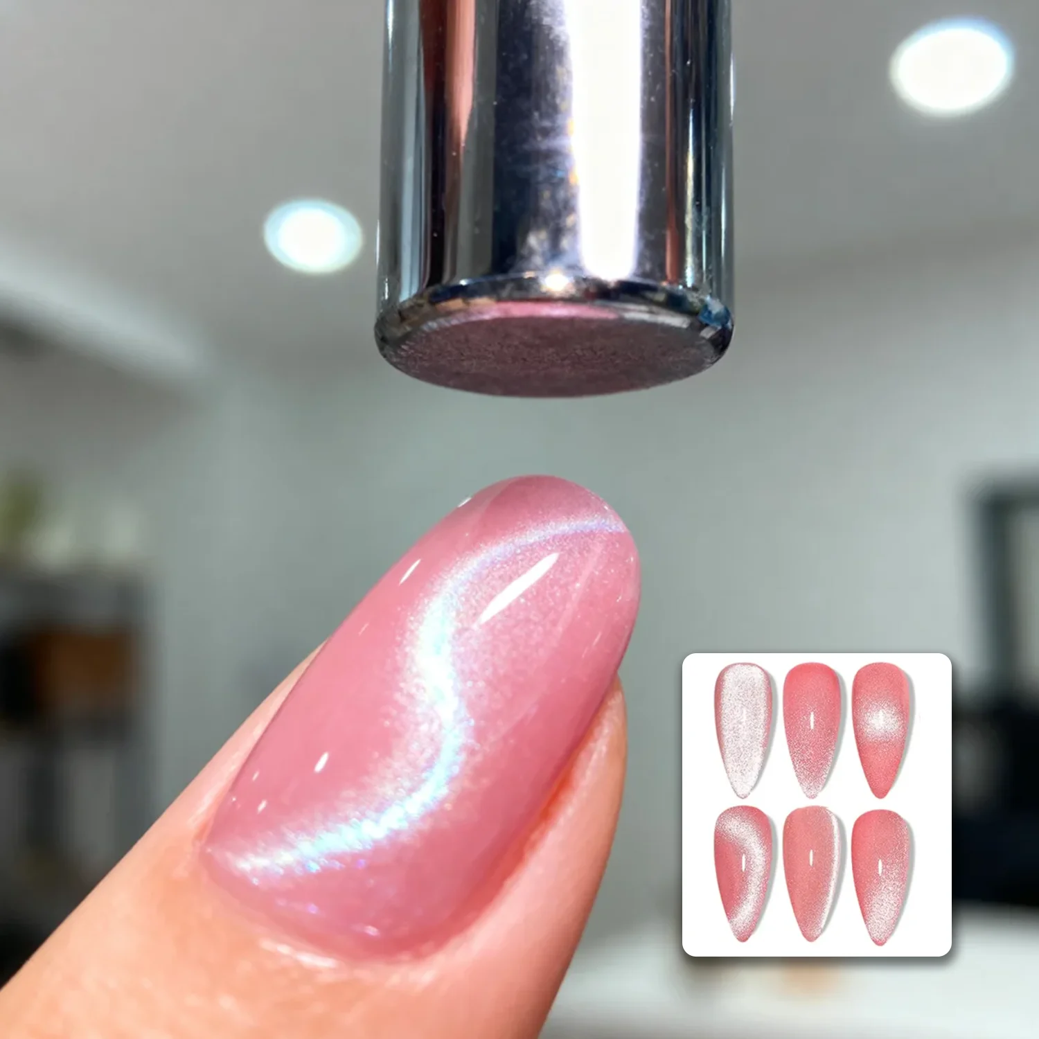 Magnes cylindryczny 10*30mm do zdobienia paznokci, żel kocie oko, magnetyczny pisak, mocny magnes, narzędzia do manicure DIY