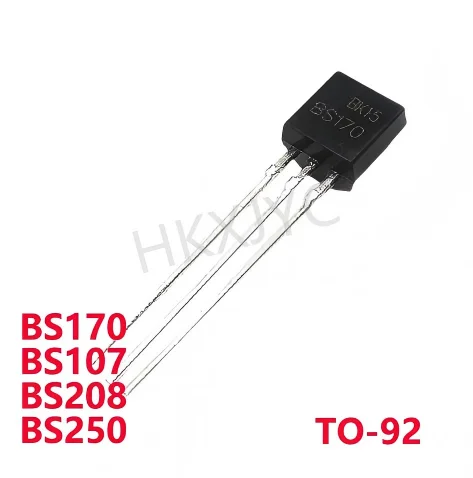 10PCS New  BS170 BS107 BS208 BS250 TO-92 Triode transistor In Stock