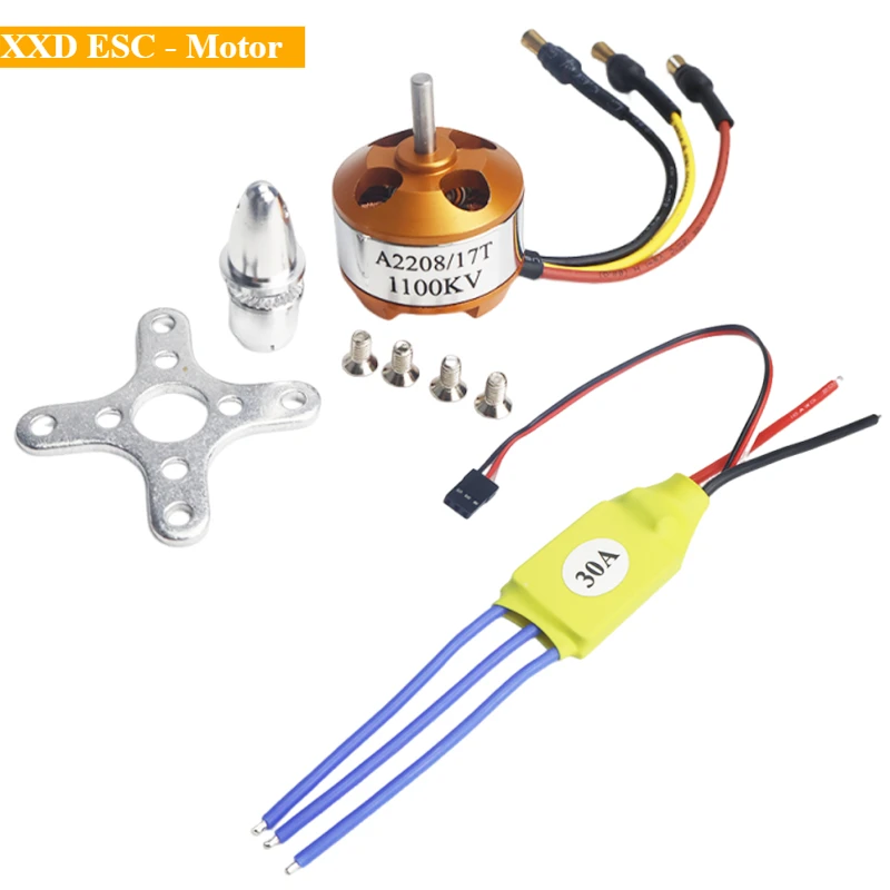 XXD 30A Bürstenloser ESC-Motor-Drehzahlregler mit A2208 A2212 930KV 1000KV 1400KV 2200KV 2700KV Bürstenlosem Motor für RC FPV Drohne