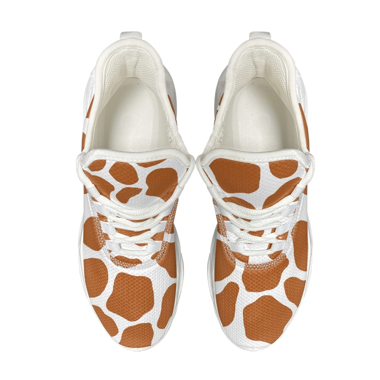 XIXIRIMIDO Blade Running Shoes Women's Lightweight Sneakers Men's Commuter Comfort Breathable Soft Lightweight Cow Print 35-48