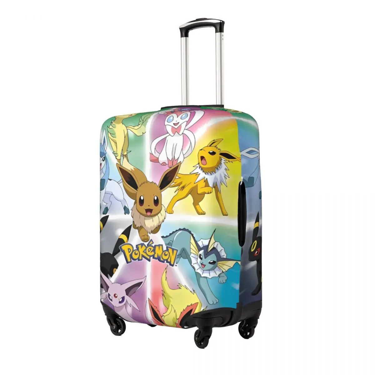 Pokemon Anime Pikachu Christmas Suitcase Cover Travel Protector Flight Practical Luggage Case