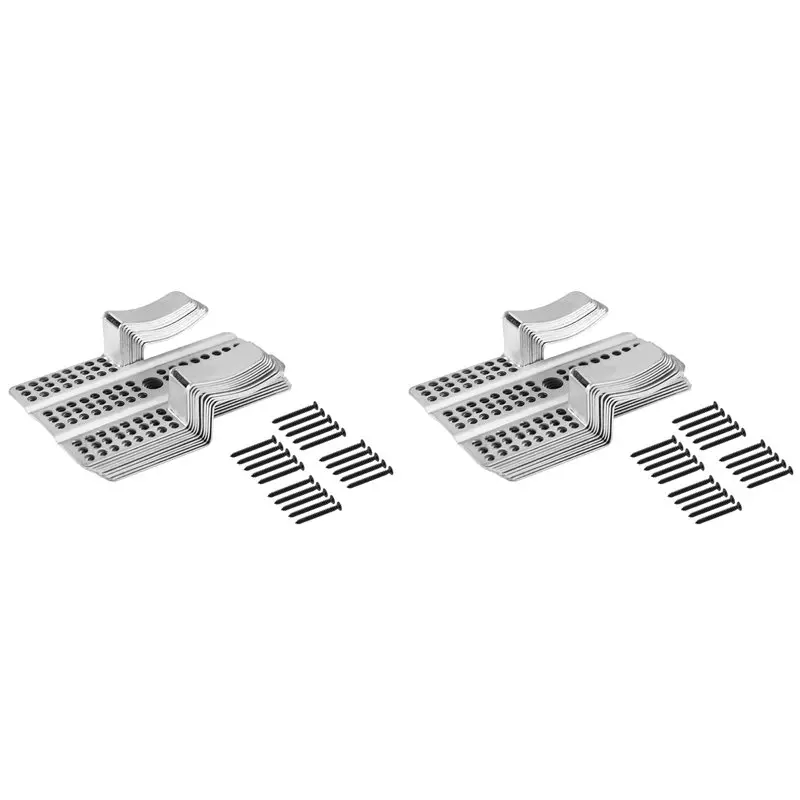 AB66-20Pcs Drywall Repair Clips Wall Patch Kit With Screws For 1/2 Inch Sheetrock Professional Drywall Hole Repair Solution