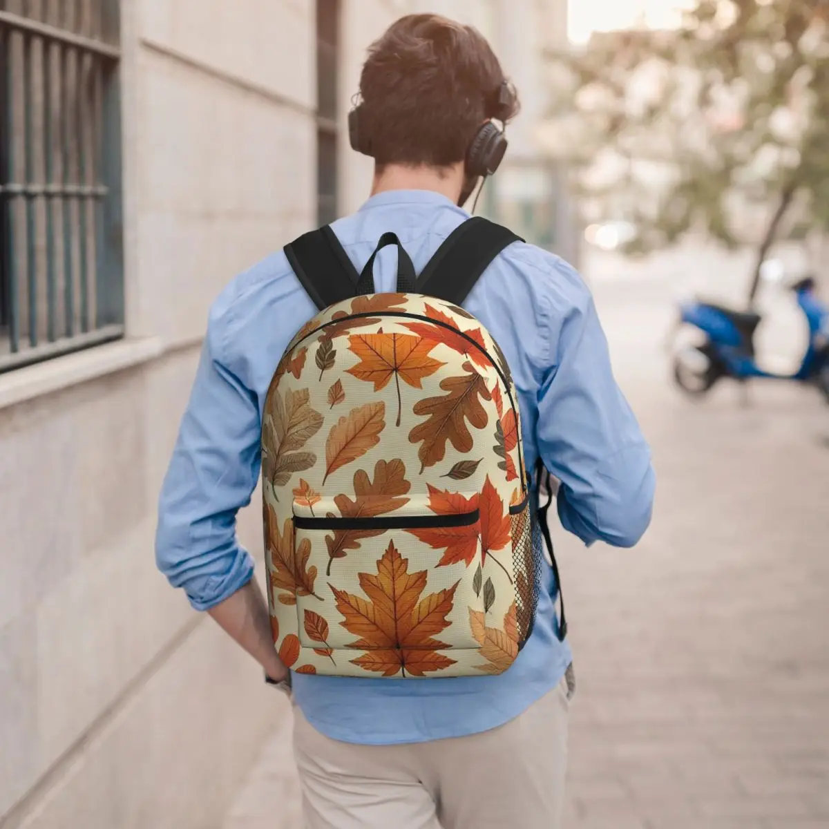 Autumn Leaves Student Backpack School Bag Hiking Travel Daypack for Men Women Bookbag Shoulder Bags