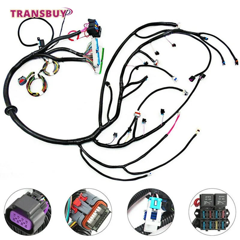 

LS1-4L60E Wiring Harness Stand Alone Fits For LS Swaps DBC 4.8 5.3 6.0 97-06 98 99 00 4L60