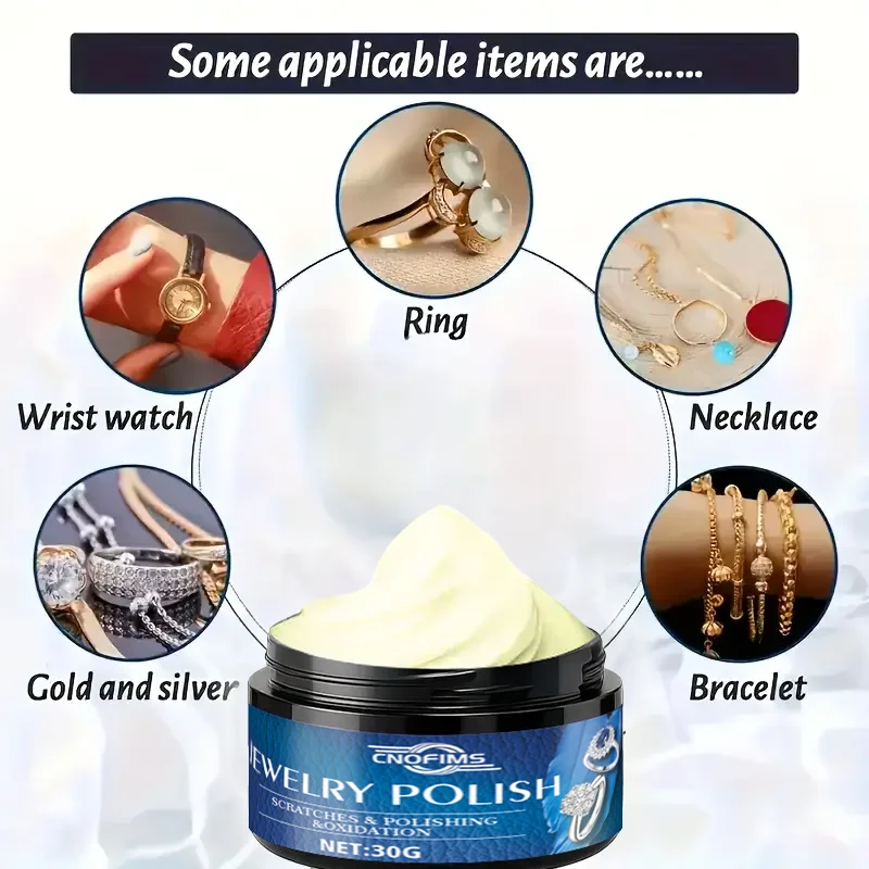 كريم تلميع للعناية بالجوهرات: يزيل الأكسدة/التشويه، ويستعيد اللمعان إلى حلقات الذهب/الفضة/الأساور #6