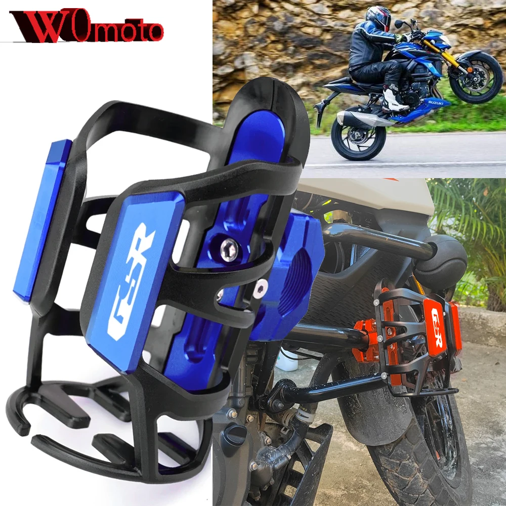 For Suzuki GSR 750 600 400 GSR400 GSR600 GSR750 Accessories Motorcycle CNC Beverage Water Bottle Drink Cup Holder Stand Mount