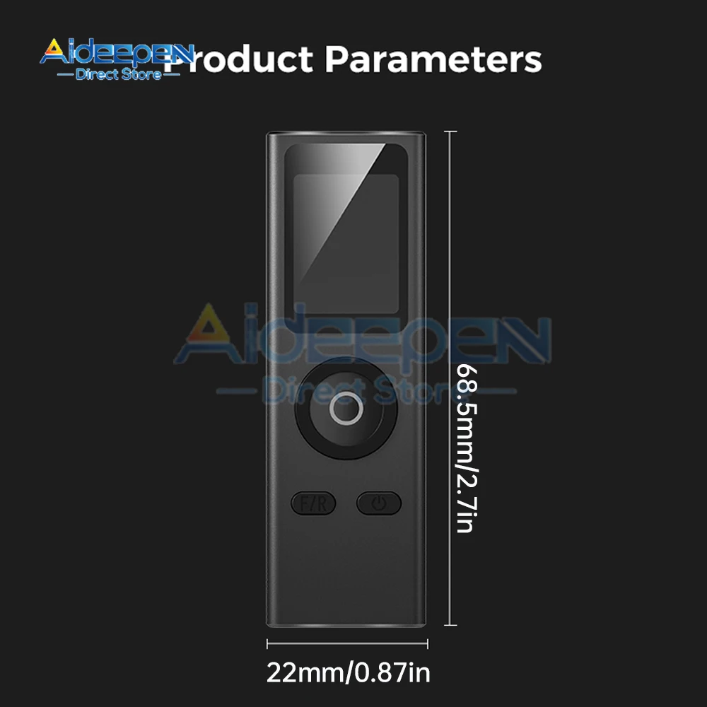 Mini Laser Rangefinder Digital Tape Measure Laser Ruler USB Charge Aluminum Alloy Fuselage Measuring Distance: 30 Meter
