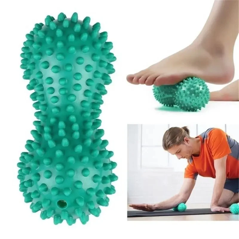 Pvc Peanut Shape Massage Ball Fascia Balls Muscle Relaxation Yoga for Plantar Fasciitis Mobility Back Foot Arch Pain Relief