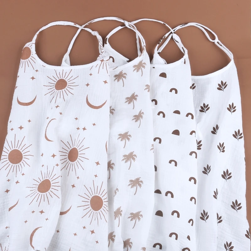 New Baby Nursing Covers Breathable Cotton Gauze Maternity Breastfeeding Apron Outdoor Privacy Mother Feeding Nursing Cloths