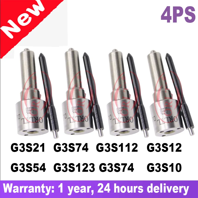 

4PCS G3S12 G3S54 for Cummins Toyota Hilux Mitsubishi Nissan G3S21 G3S74 G3S112 G3S123 G3S10 G3S97 Black Coated Needle Nozzle