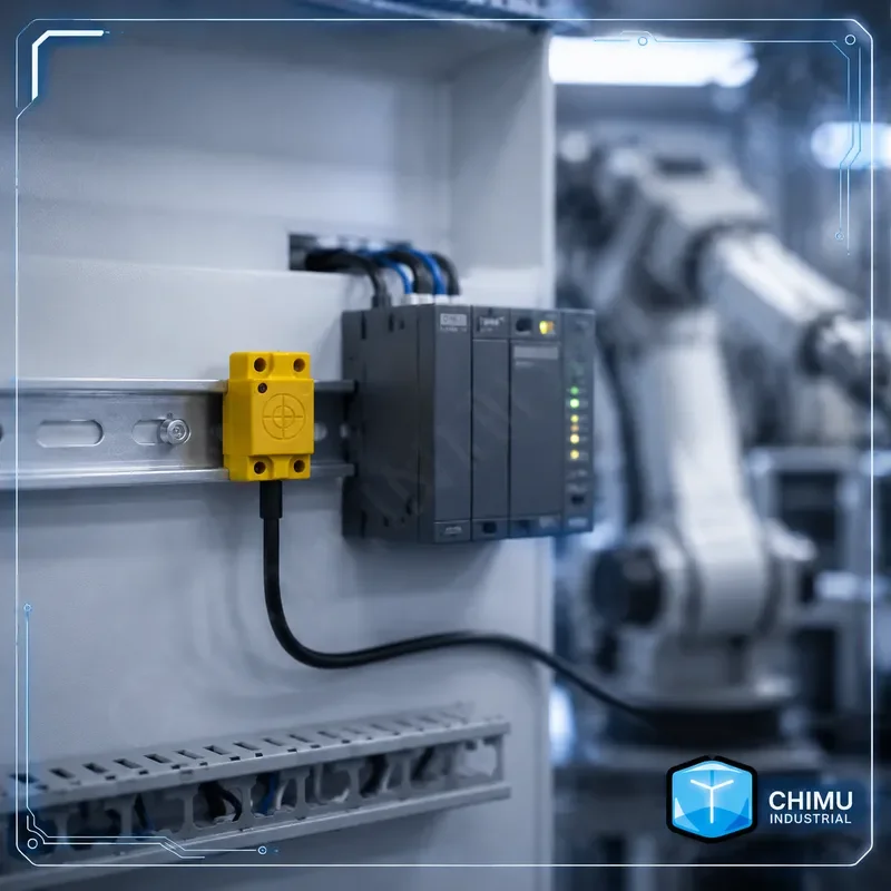 【CHIMU INDUSTRIAL】 for TL-W5MC1 Inductive Proximity Sensor Square Waterproof NPN 3 Wire NO Metal Detection Switch