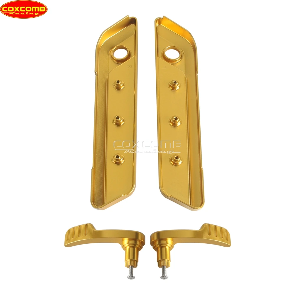 Motorcycle Saddlebag Latch Cover+Lever For Harley Touring Road Street Glide FLHX FLHR FLTRX 14-23 Road King Special FLHRXS 17-24