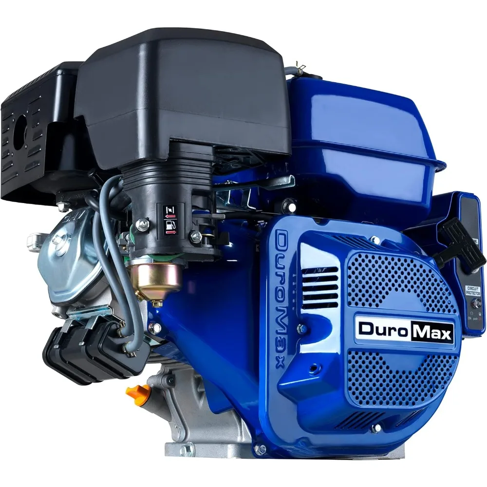 

NEW-DuroMax XP18HPE 440cc Recoil/Electric Start Gas Powered 50 State Approved, Multi-Use Engine, XP18HPE, Blue