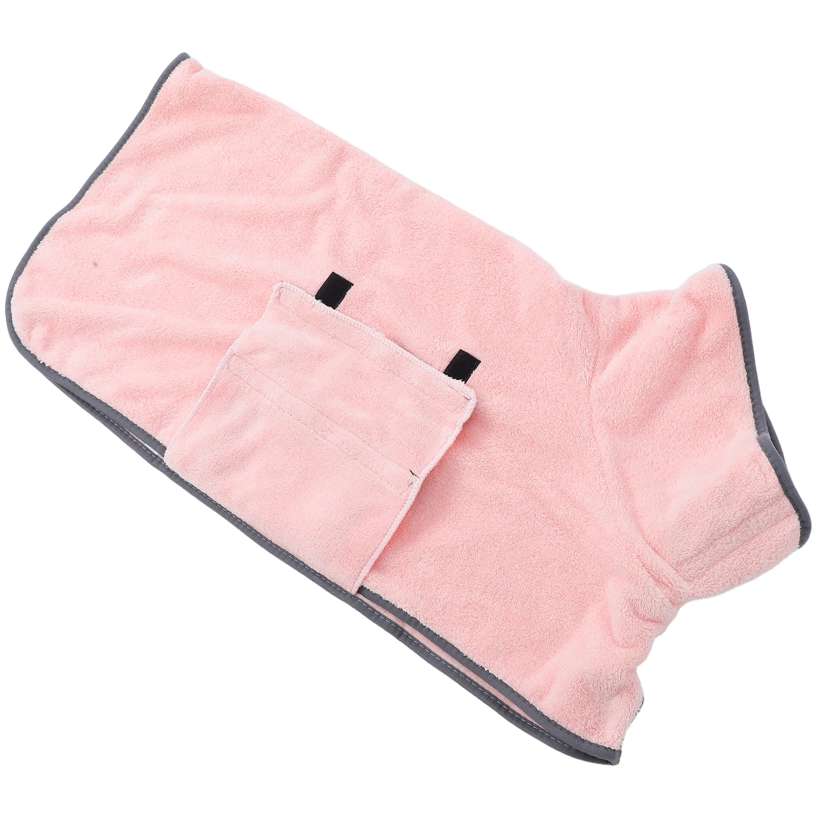 

Pet Bath Towels Dog Grooming Bathrobe Drying for Dogs Absorbent Coral Fleece Pocket