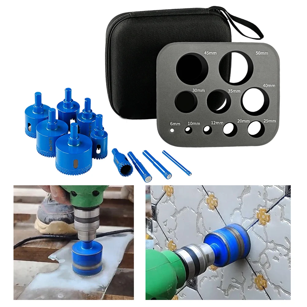 6-50mm Kira-kira Mata Bor Listrik Kering Solusi Pengeboran Sempurna Mata Bor Umur Servis Tinggi Untuk Ubin Dan Batu