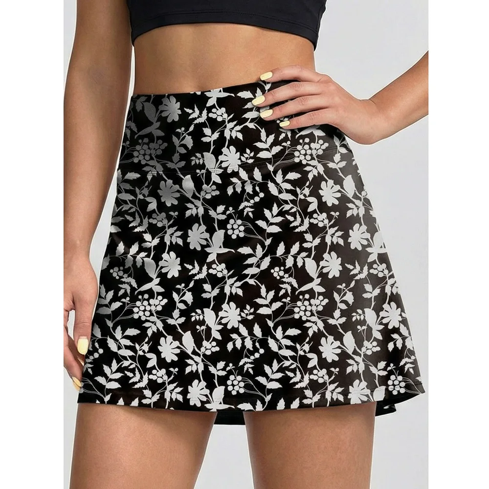 High Waist Anti Exposure Tennis Skirt Women With Side Pockets Quick Dry Breathable Athletic Golf Running Workout Mini Skort