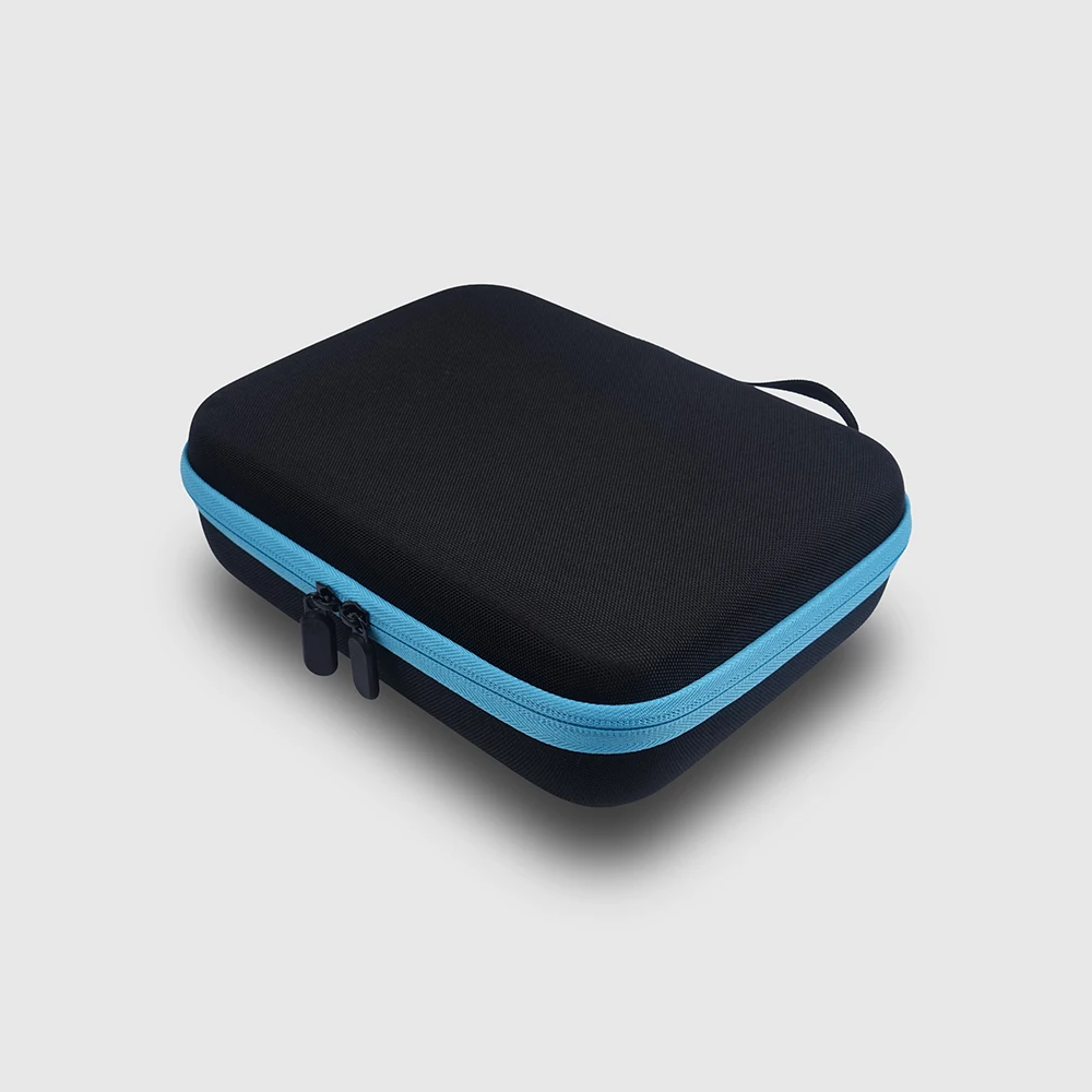 Portable 12-inch EVA Composite Material Tool Bag with Handle Blue-Edged Black Bag Storage Bag Tool Storage