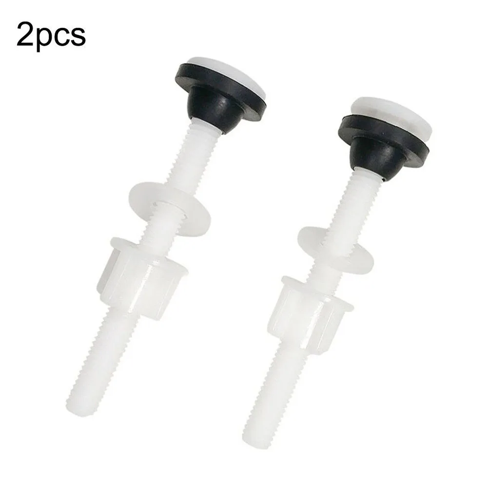 

Rubber Pad Set Water Tank Screws Toilet Plastic And Rubber Thread Diameter X 0.35\" Toilet Fixing Screw White 2PCS High Quality