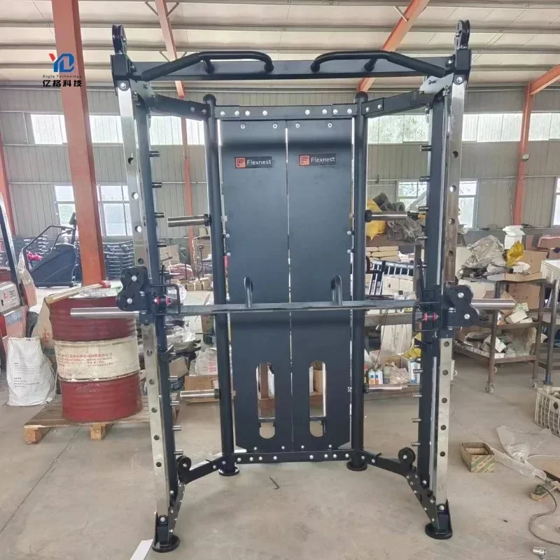 

All-In-One Home Gym Fitness Station Multi-Function Power Squat Rack Smith Machine Shoulder Chest Leg Press Equipment Training