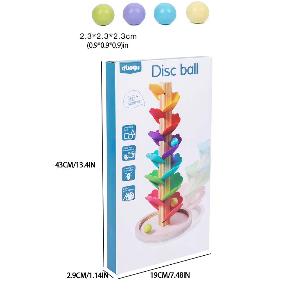 Rainbow Drops Ball Track Game Educational Toy For Children Multifunctional Rainbow Kids A