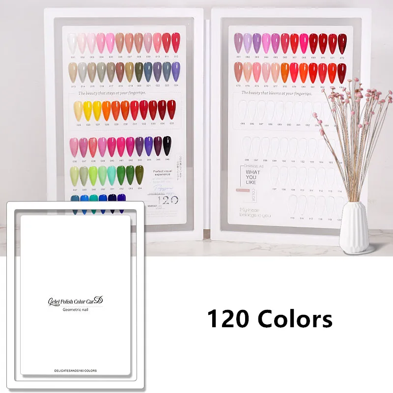 Nail Display Book Nail Polish Books with Fake Nail Tips False Nails Styles Showing Book Nails Tool Nail Polish Practice Palette